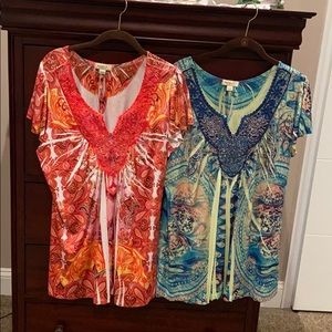 One World flutter sleeve top